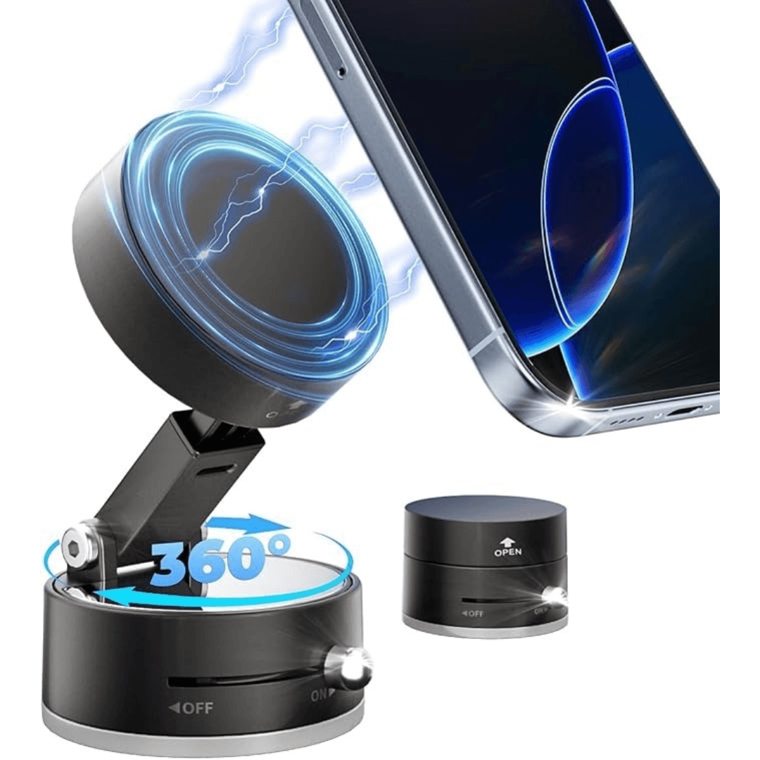 Foldable Vacuum Magnetic Car Phone Holder
